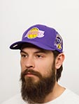 Бейсболка MITCHELL NESS арт. HHSSINTL1266-LALPURP Los Angeles Lakers NBA (фиолетовый)
